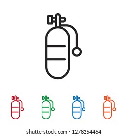 Air tank vector icon