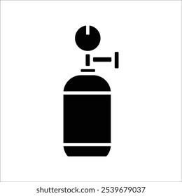 air tank vector icon line template