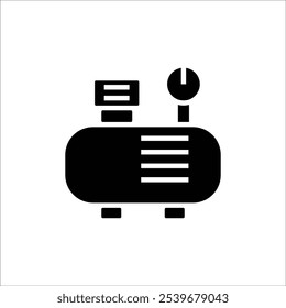 air tank vector icon line template