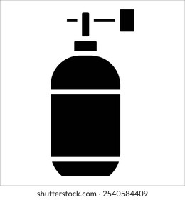 air tank vector icon line sign