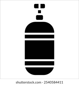 air tank vector icon line sign