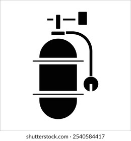 air tank vector icon line sign