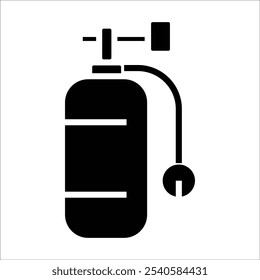 air tank vector icon line sign