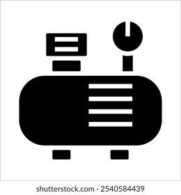 air tank vector icon line sign