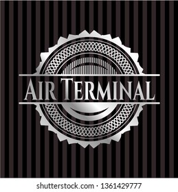 Air Terminal silvery emblem or badge