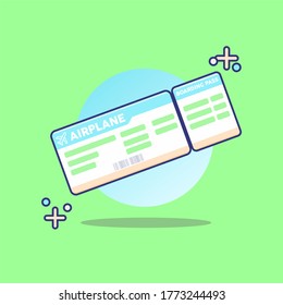 Air ticket boarding pass icon image vector illustration design 