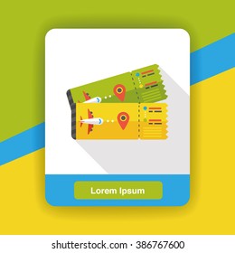 air ticket flat icon