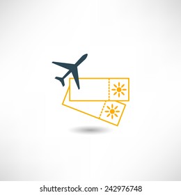 Air ticket icon