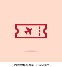 Air ticket icon