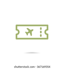 Air ticket icon