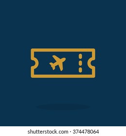 Air ticket icon