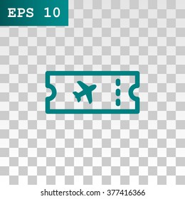 Air ticket icon