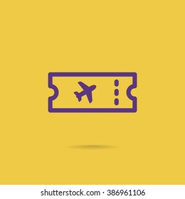Air ticket icon