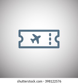 Air ticket icon