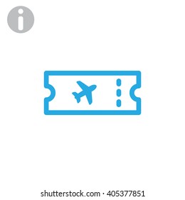 Air ticket icon