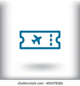 Air ticket icon