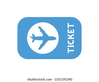 Air ticket icon isolated simple vector flat design