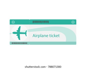 Air ticket icon. Modern ticket concept for air travel. Vector illustration in a flat style.
