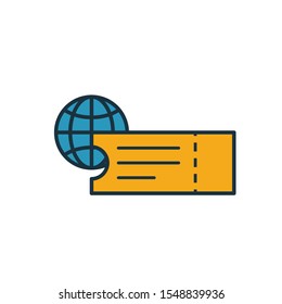 Air Ticket icon. Simple element from tourism icons collection. Creative Air Ticket icon ui, ux, apps, software and infographics.