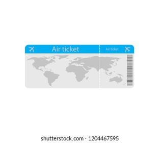 Air ticket icon. Vector illustration.