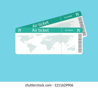 Air ticket icon. Vector illustration.