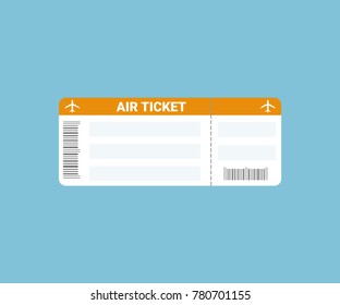 Air ticket icon. Vector illustration.