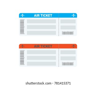 Air ticket icon. Vector illustration.