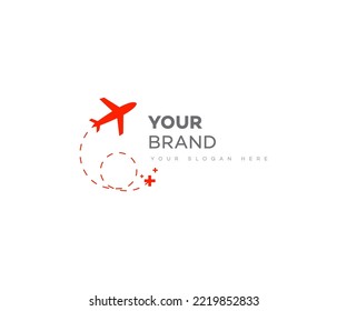 logotipo de los billetes de avión con sombra. concepto de tarjeta de bajo coste para el símbolo de entrada de vuelo o transporte.