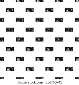 Air ticket pattern. Simple illustration of air ticket vector pattern for web