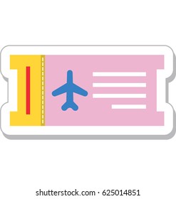 Air Ticket Vector Icon
