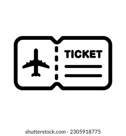 Air  ticket vector icon illustration