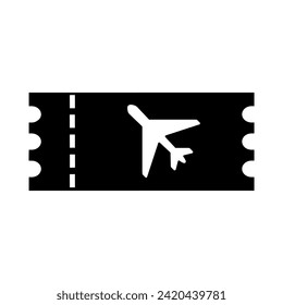 Air ticket vector icon. Ticket illustration sign. symbol or logo.
