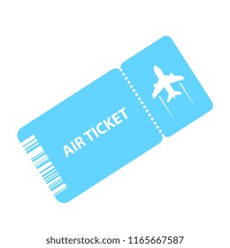 Air ticket vector icon isolated on white background