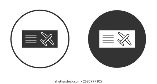 Icono de boletos de aire, ilustración de elemento simple de Vector plano del concepto editable