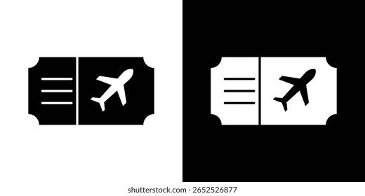 Air tickets icon symbol collection. Flat vector stock illustration.