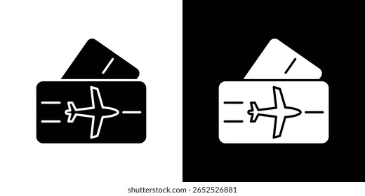 Air tickets icon symbol collection. Flat vector stock illustration.