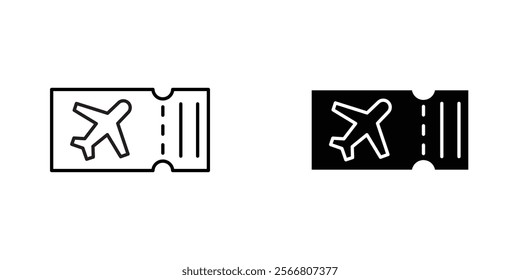 Air tickets icons pack for apps and web UI designs