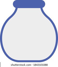 Botella de aire rígido - Cocina plana con Jar O frasco