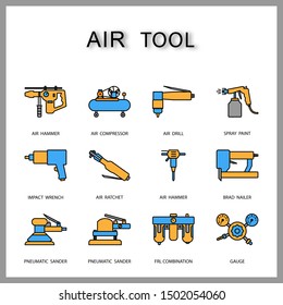 air tool icon isolated on white background for web design