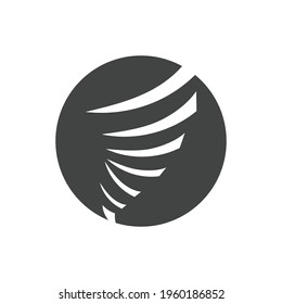 diseño de ilustración vectorial del símbolo del logotipo de air Tornado