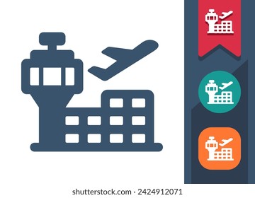 Air Traffic Control Tower Icon. Airport. Professional, pixel perfect vector icon.