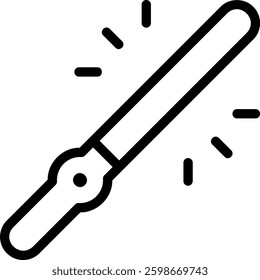 air traffic controller line icon illustration vector