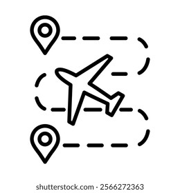 Air Traffic icon line vector illustration