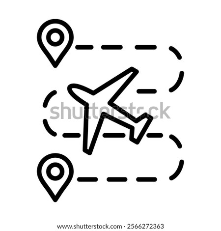 Air Traffic icon line vector illustration