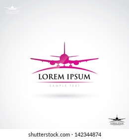 Air traffic label - vector illustration