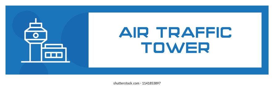 Air Traffic Tower Icon Concept