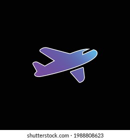 Air Transport blue gradient vector icon