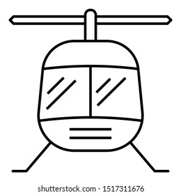 Air Transport Chopper Vector Icon