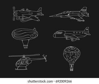 Air transport doodle