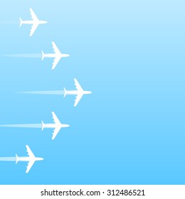 Air transport gradient background, 2d vector, eps 10